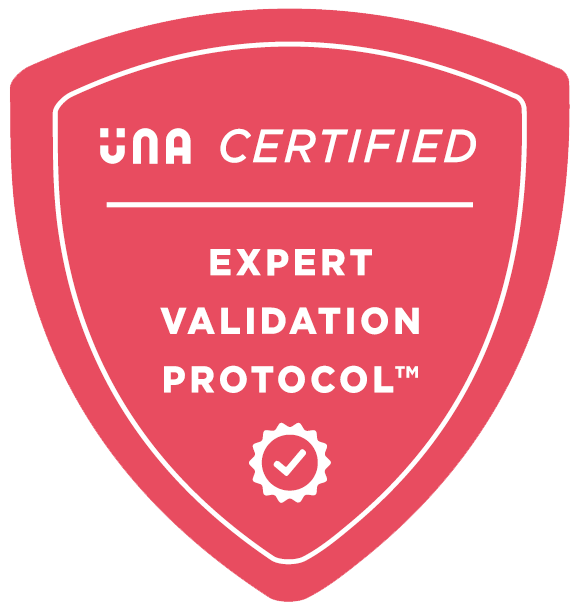 UNA Certified Expert Validation Protocol badge