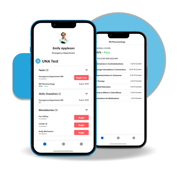 UNA Test on mobile — Emily Appleson profile